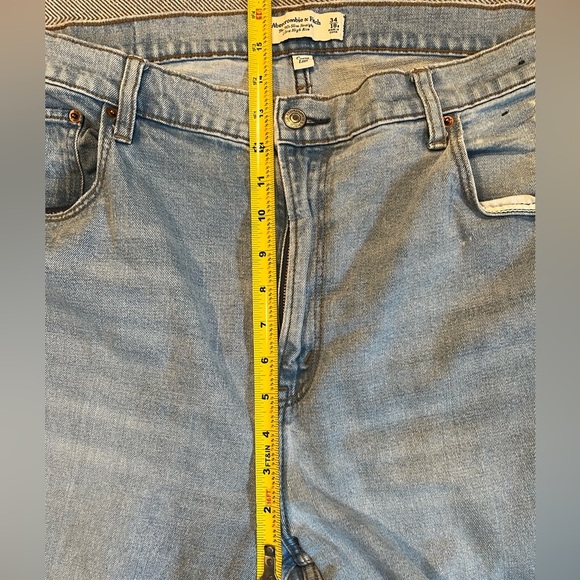Abercrombie & Fitch Curve Love 90’s Slim Straight Ultra high Rise Wmns 34/18 - Picture 4 of 9